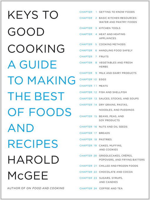 Title details for Keys to Good Cooking by Harold Mcgee - Available